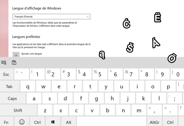 Ajouter un clavier sous Windows 10